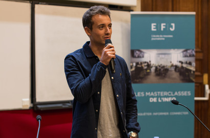 Actu EFJ - Hugo Clément, parrain de la promotion 2018 de l'école de journalisme EFJ !