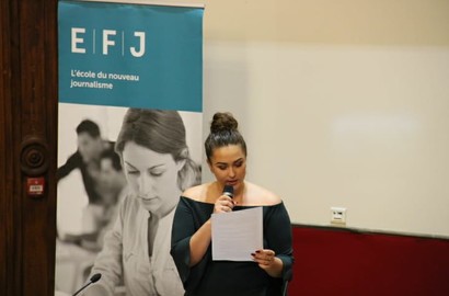 Actu EFJ - Une école de journalisme professionnalisante : le choix d'Amandine, en 3e année à l'EFJ Paris