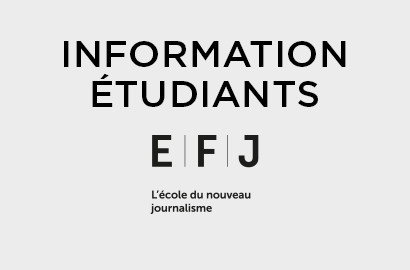 Actu EFJ - Message à l'attention des étudiants