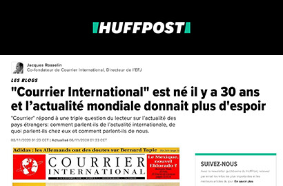 Actu EFJ - Les 30 ans du "Courrier International" décryptés par le Directeur de l'EFJ et co-fondateur du média !