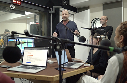 Actu EFJ - Atelier radio à l’INA : nos étudiants créent leur propre émission