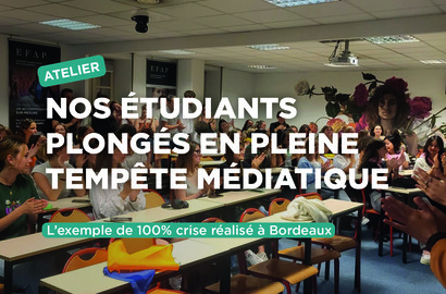 Actu EFJ - 100% crise : nos étudiants de l’EFJ Bordeaux plongés en pleine tempête médiatique
