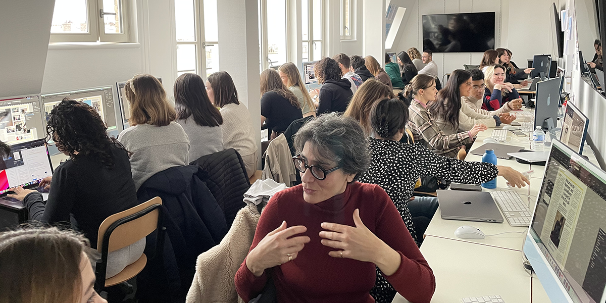 Atelier “Web to print" à l'école de journalisme EFJ Paris et Bordeaux