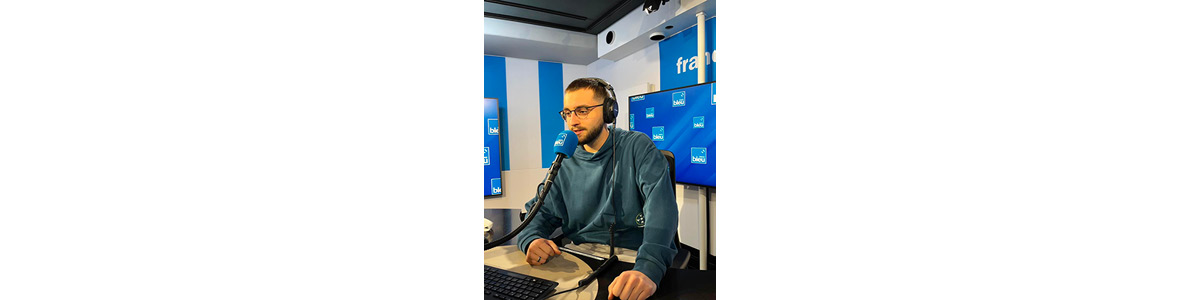 Stage France Bleu : Noah, étudiant de l'école de journalisme EFJ Bordeaux