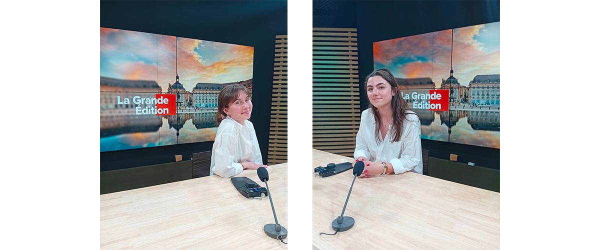 stagiaire de l’école de journalisme EFJ à TV7 Bordeaux