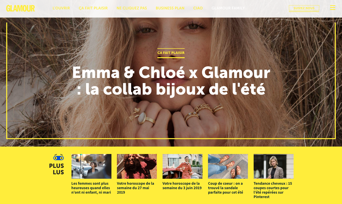 Ecole de Journalisme EFJ : Zoé en Stage Rédactrice Web chez Glamour